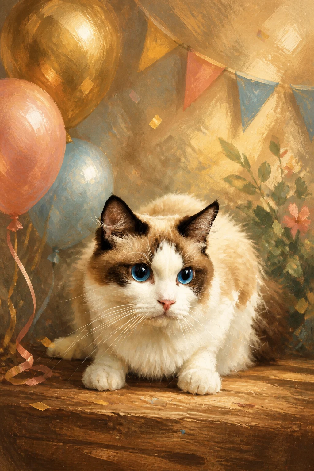 Celebration Storybook pet portrait example