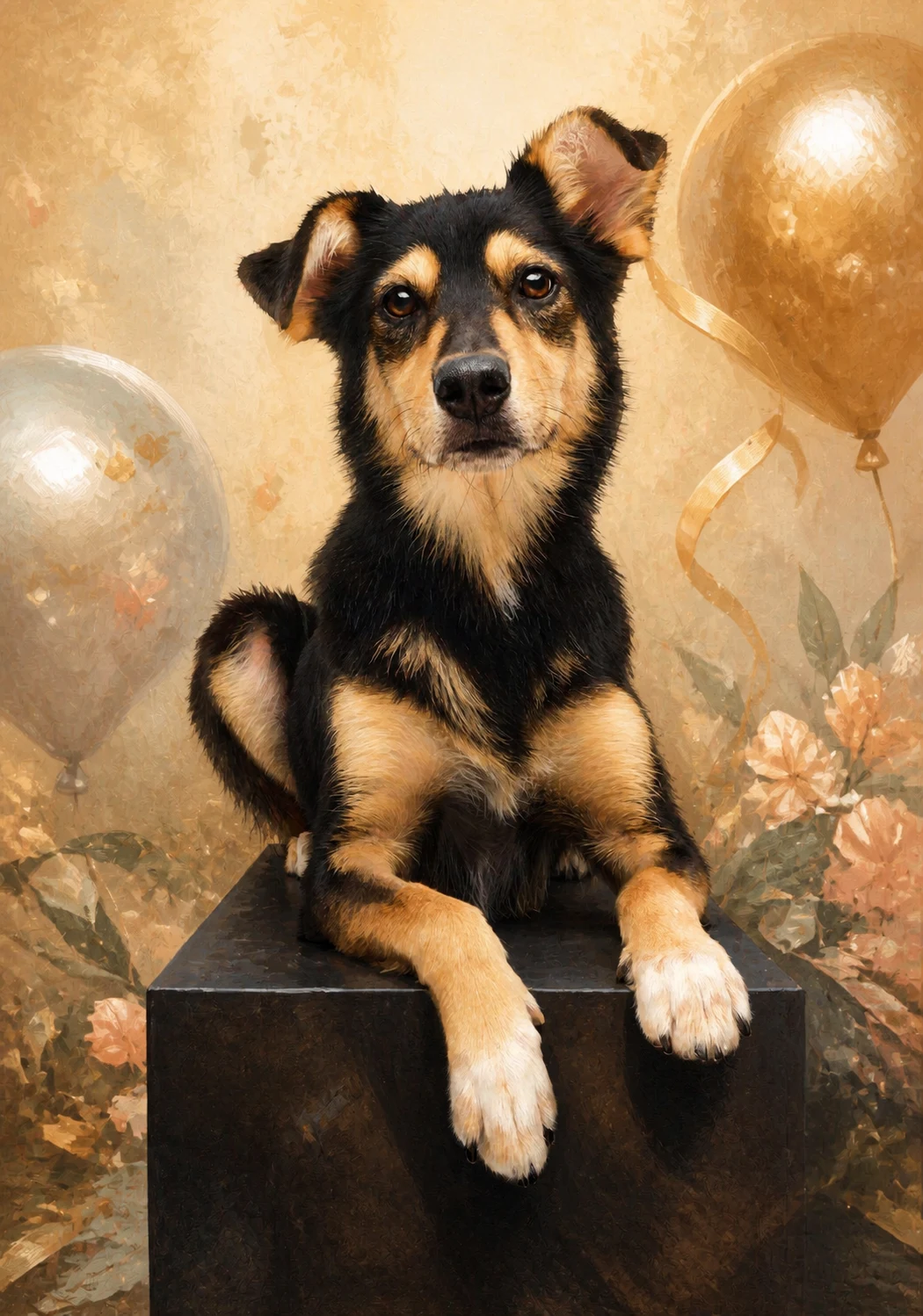 Celebration Storybook pet portrait example