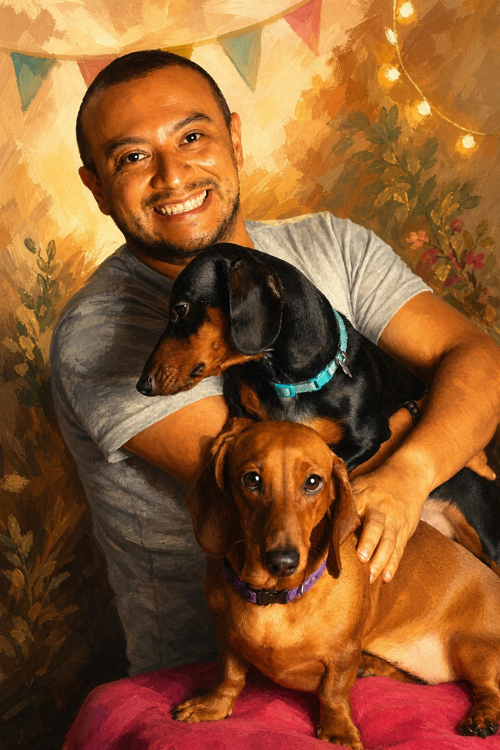 Celebration Storybook pet portrait example