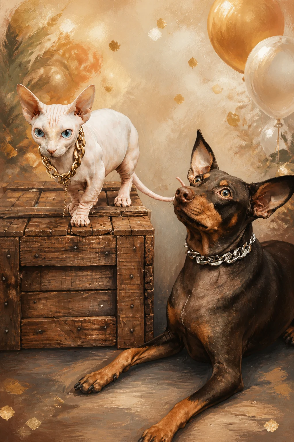Celebration Storybook pet portrait example
