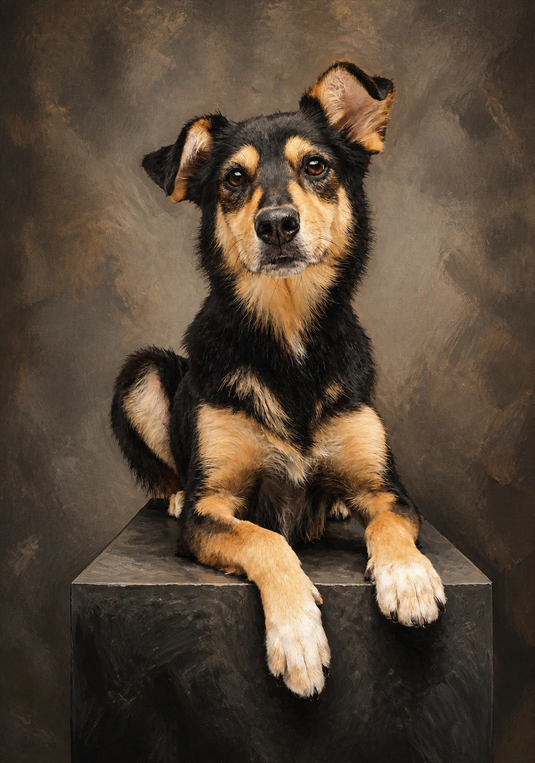 Modern Editorial pet portrait example