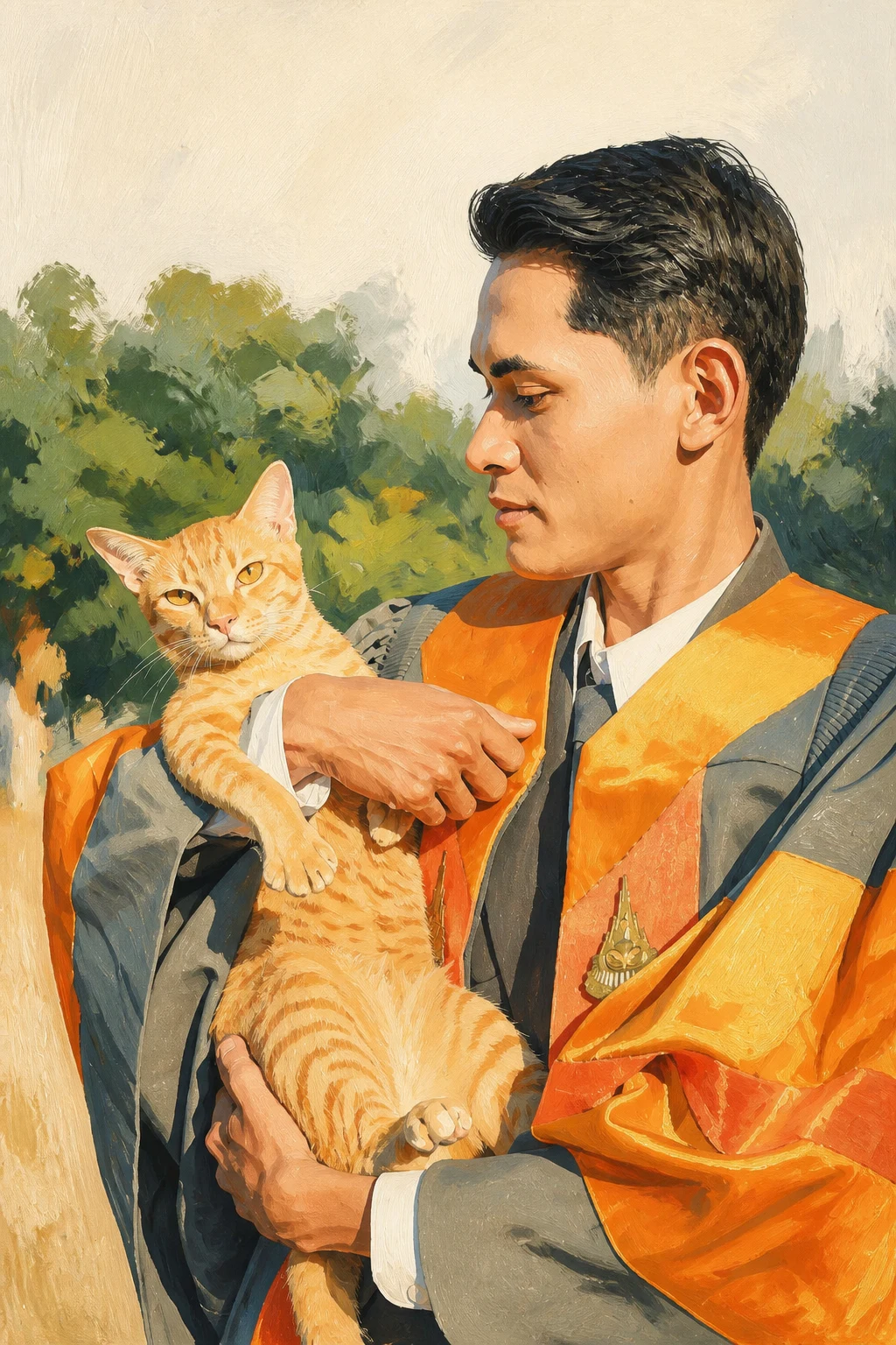 Modern Editorial pet portrait example