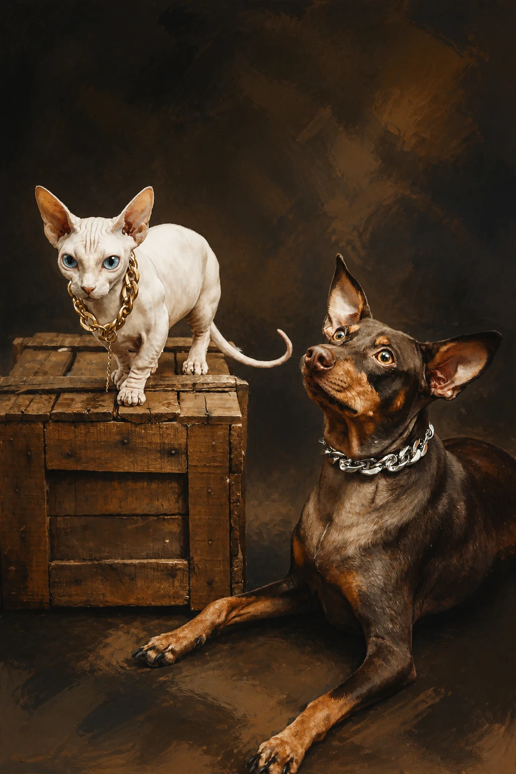 Modern Editorial pet portrait example