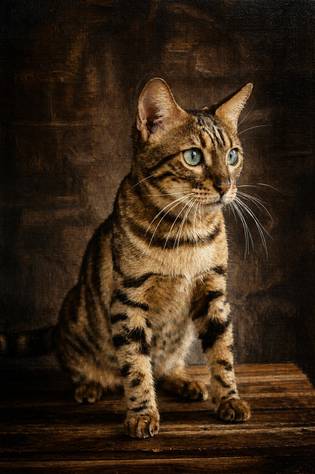 Museum Oil pet portrait example