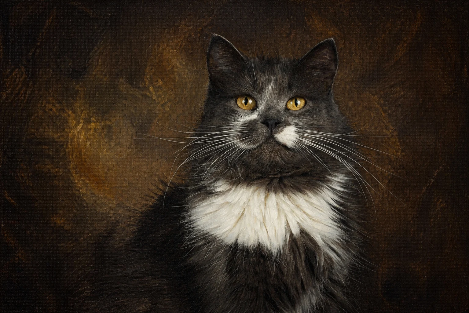Museum Oil pet portrait example