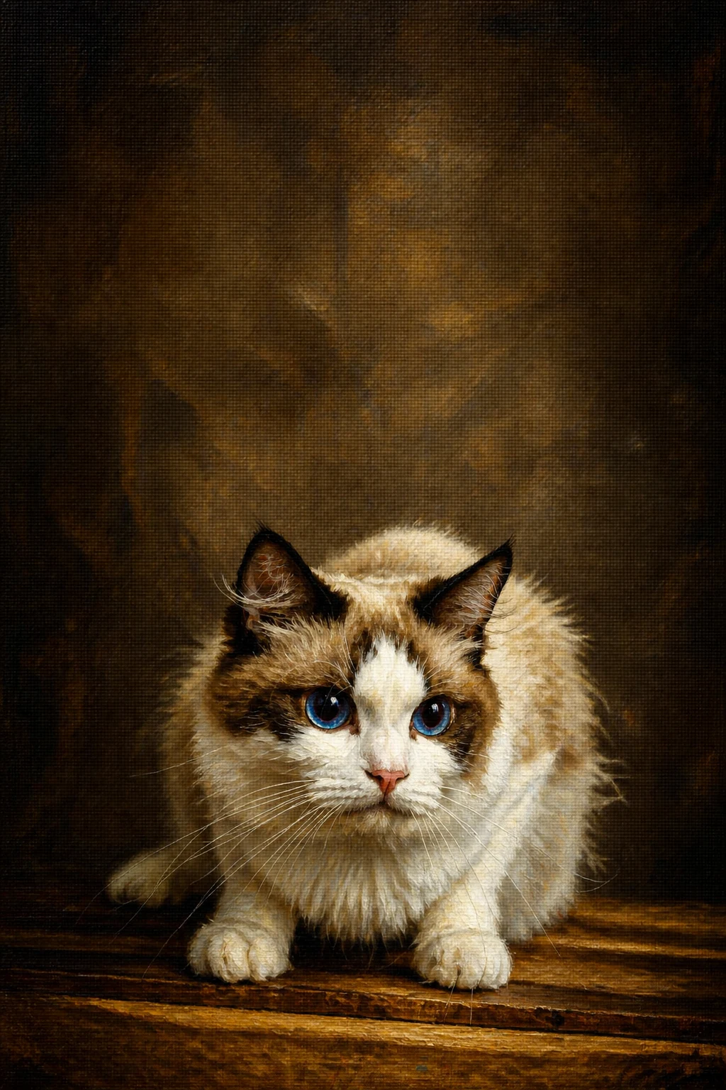 Museum Oil pet portrait example