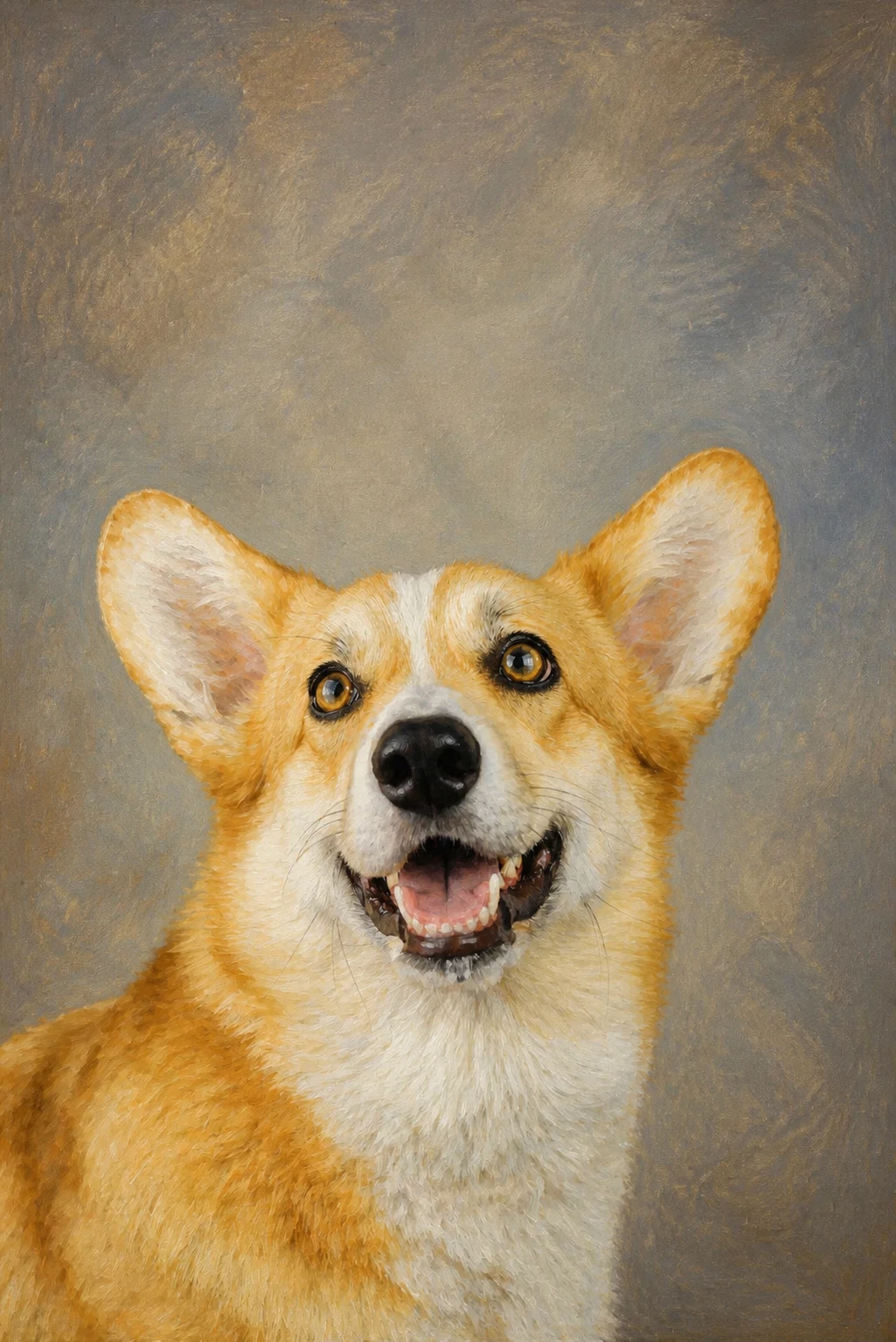 Museum Oil pet portrait example
