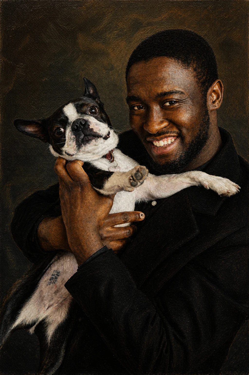 Painted family portrait as a Christmas gift