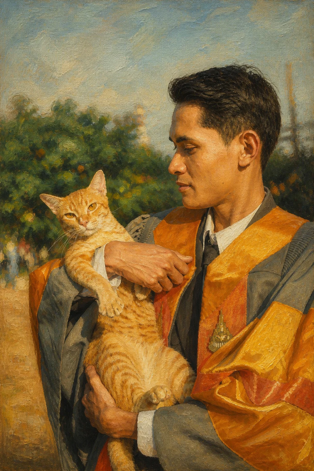 Museum Oil pet portrait example