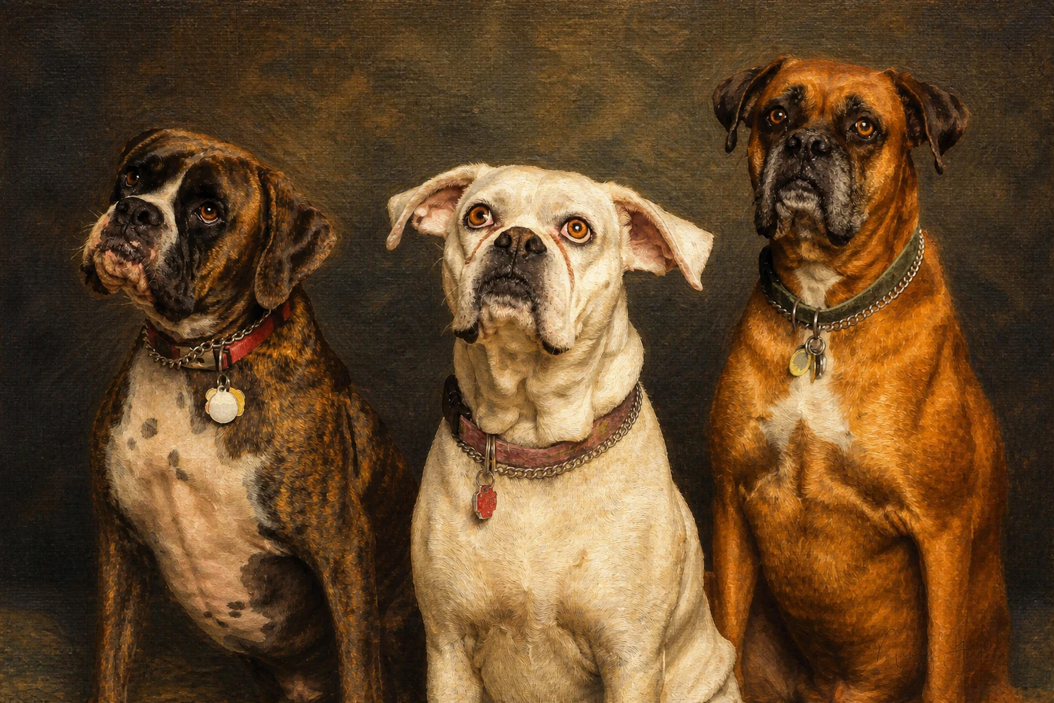 Museum Oil pet portrait example
