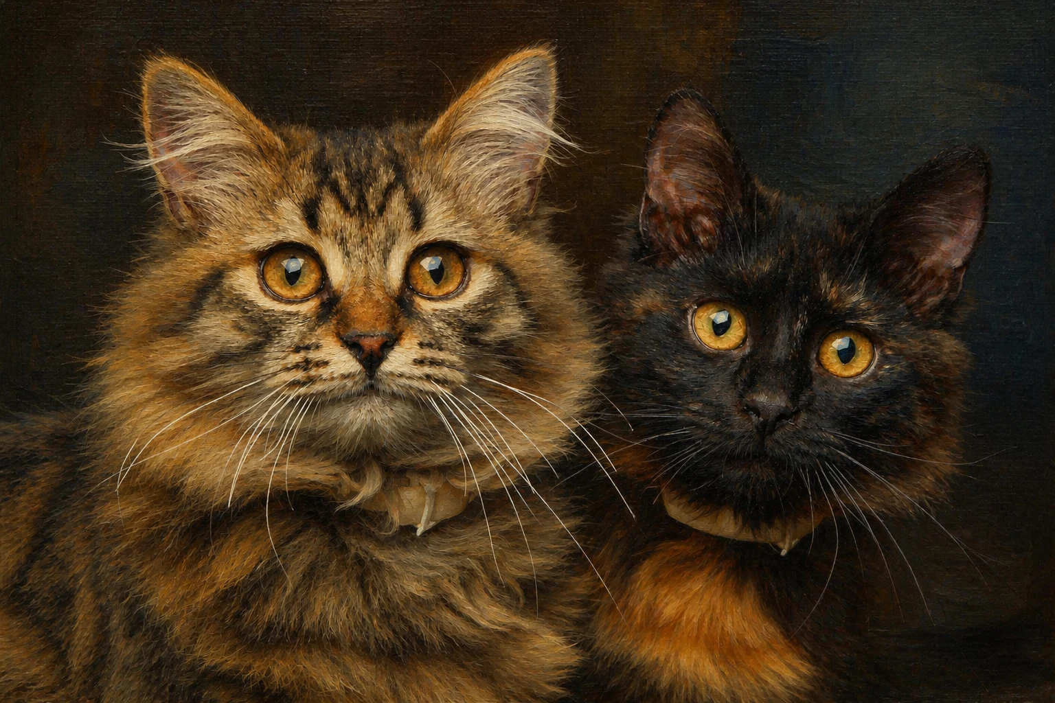 Museum Oil pet portrait example
