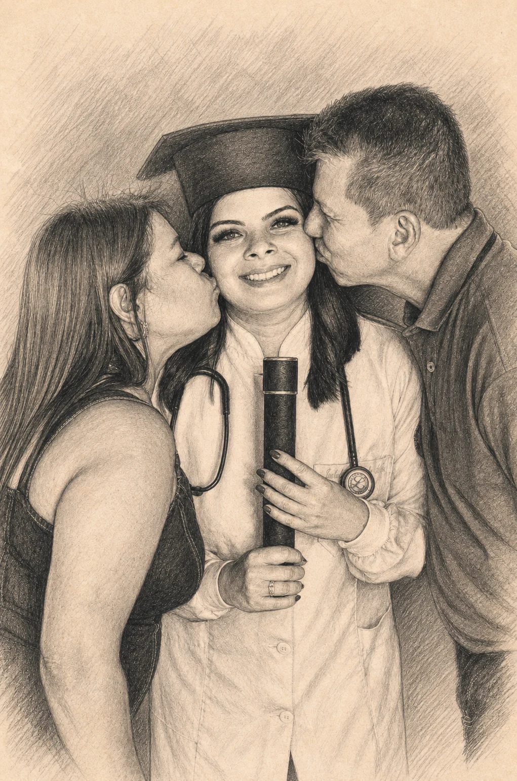 Graduation portraits custom portrait