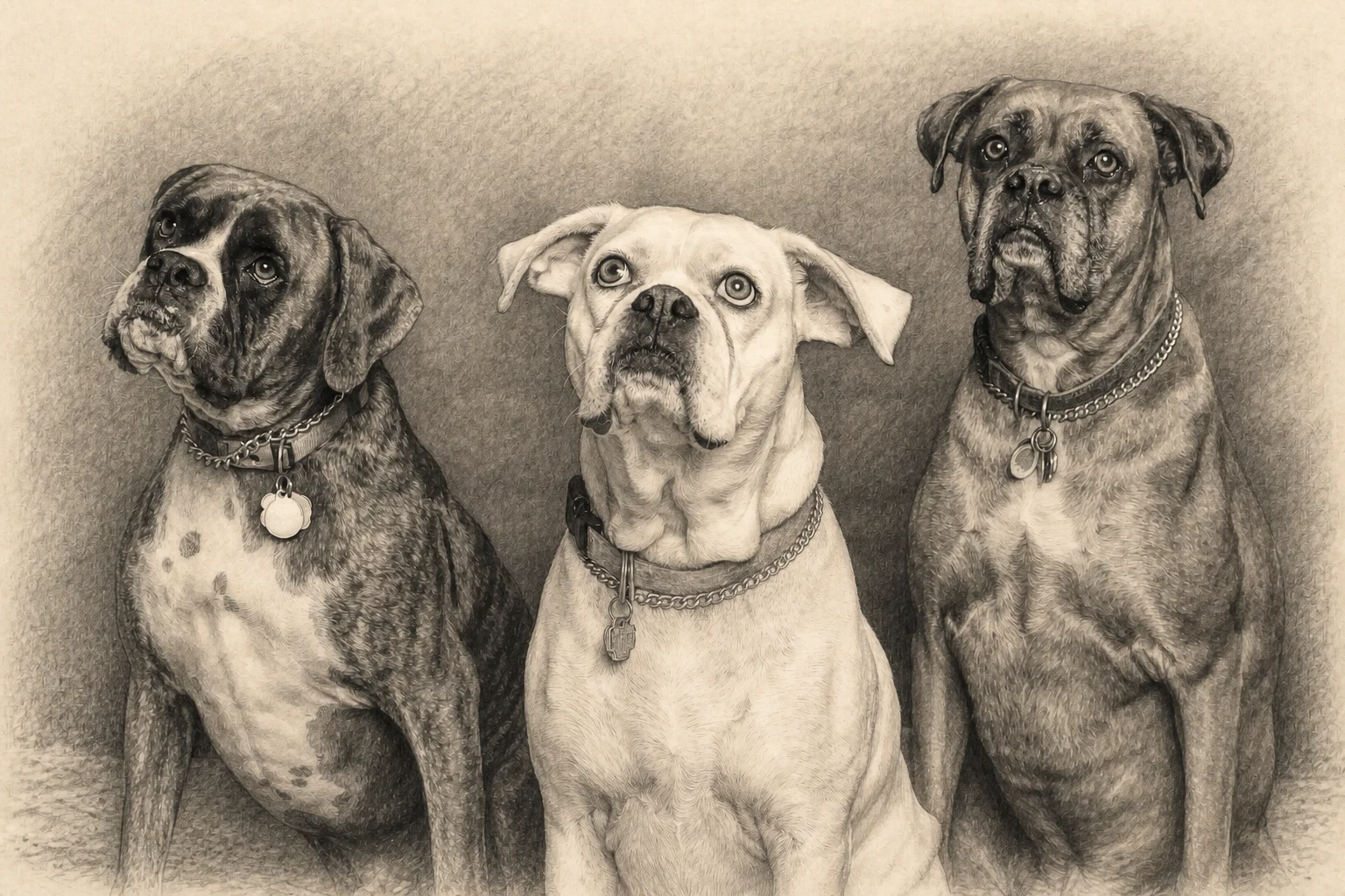 Pencil Keepsake pet portrait example