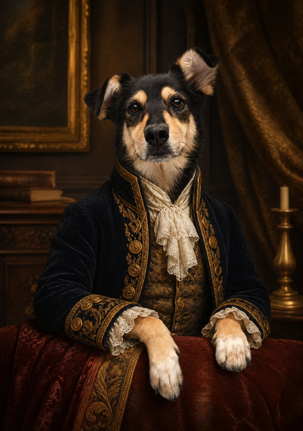 Royal Heritage pet portrait example