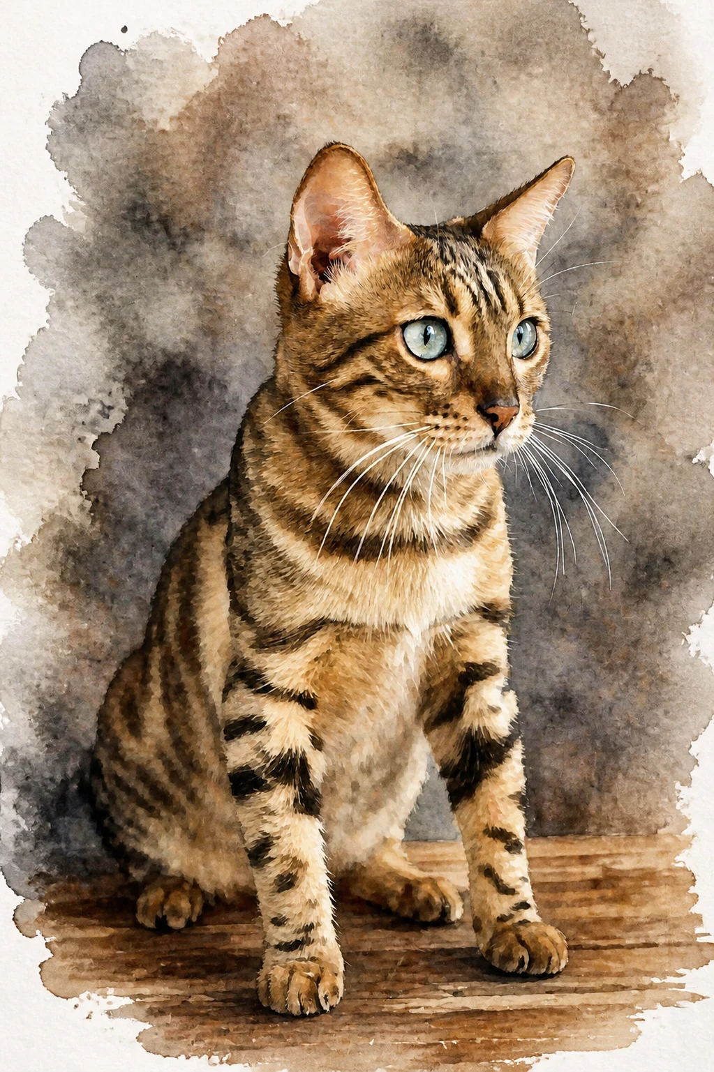 Pet portrait style example for the Persian guide