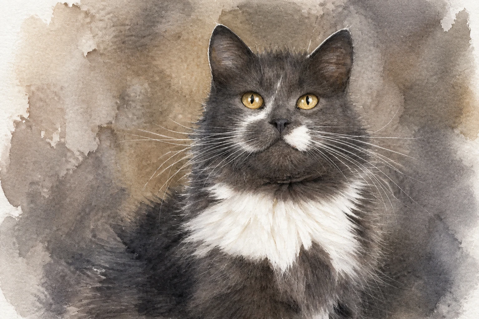 Pet portrait style example for the Maine Coon guide