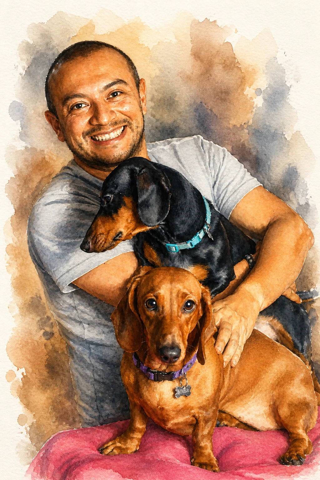 Pet portrait style example for the Boxer guide