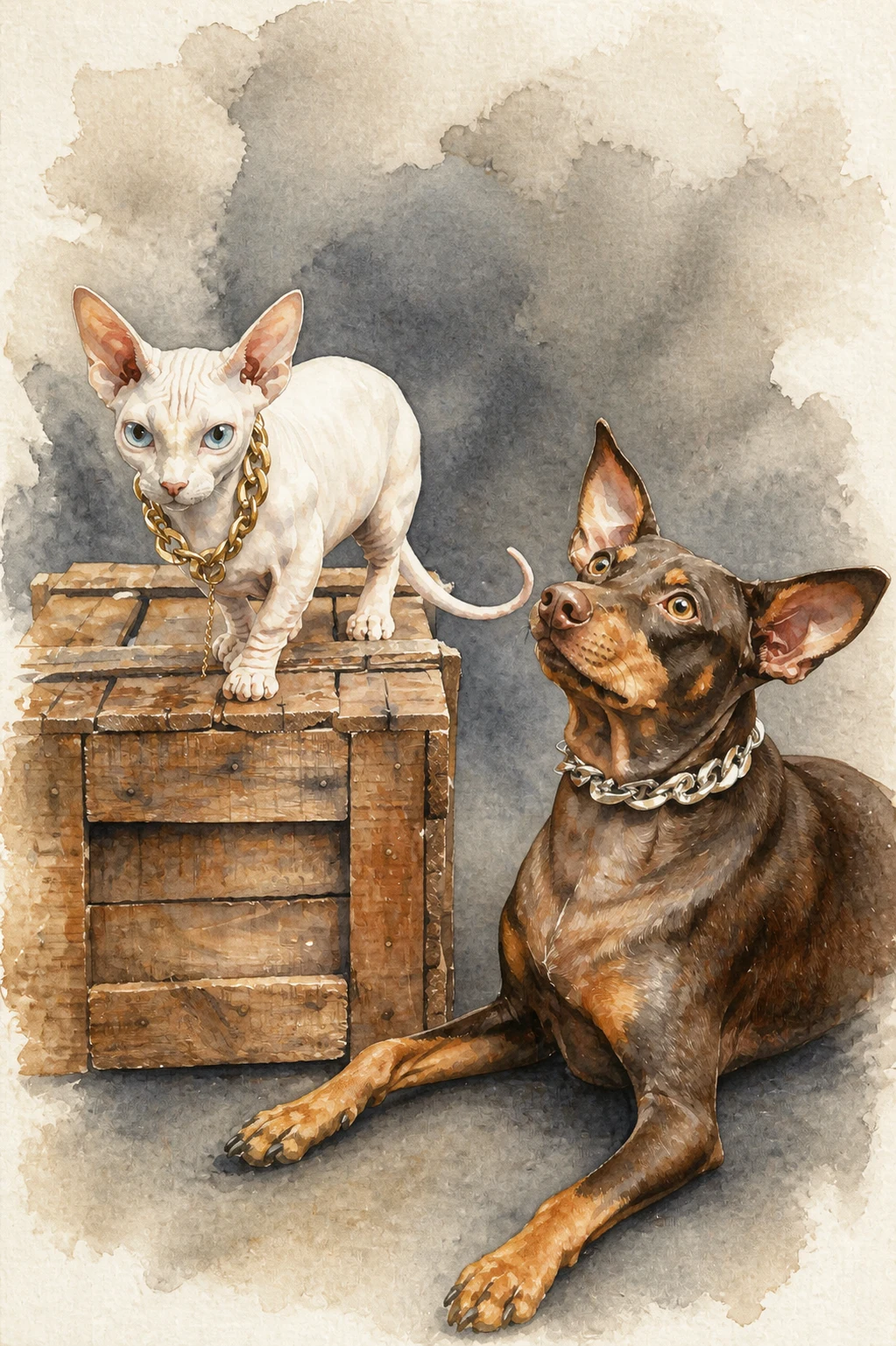 Pet portrait style example for the British Shorthair guide