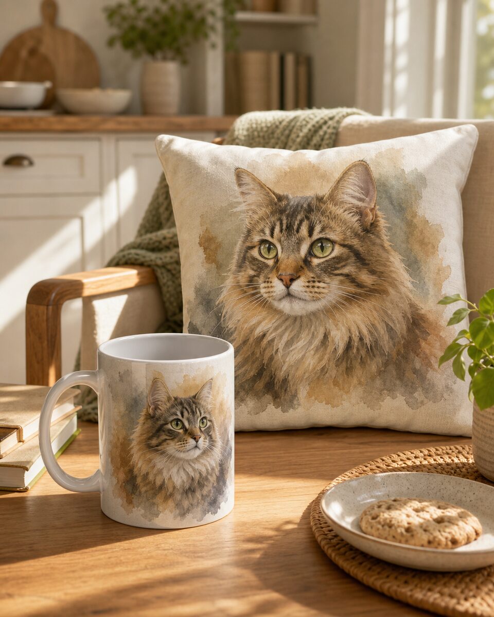 Editorial gloss — flatters the deliberate cat look.