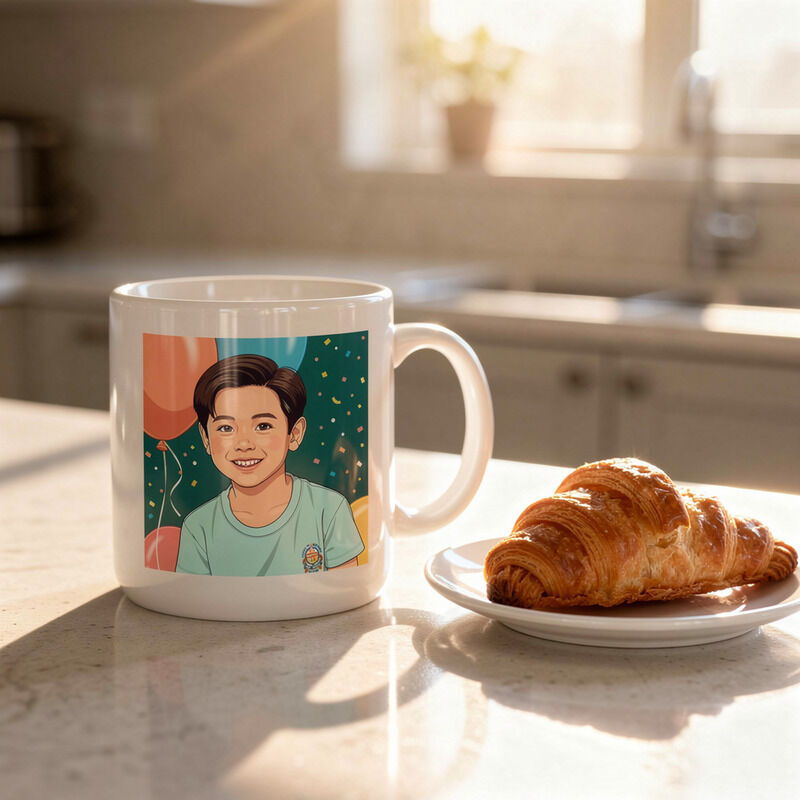 Accent Mug printed with the portrait