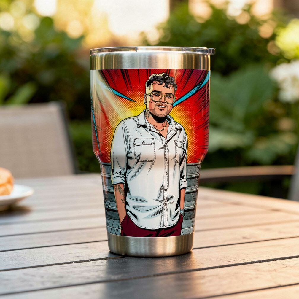 Custom Photo Viking Tumbler — For Birthdays