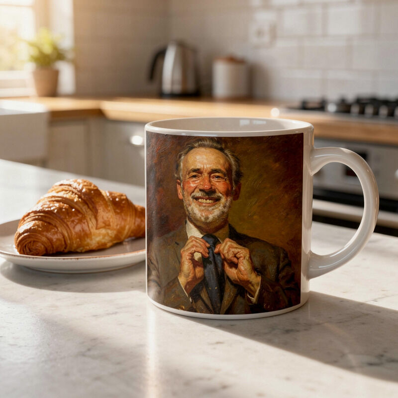 Accent Mug printed with the portrait