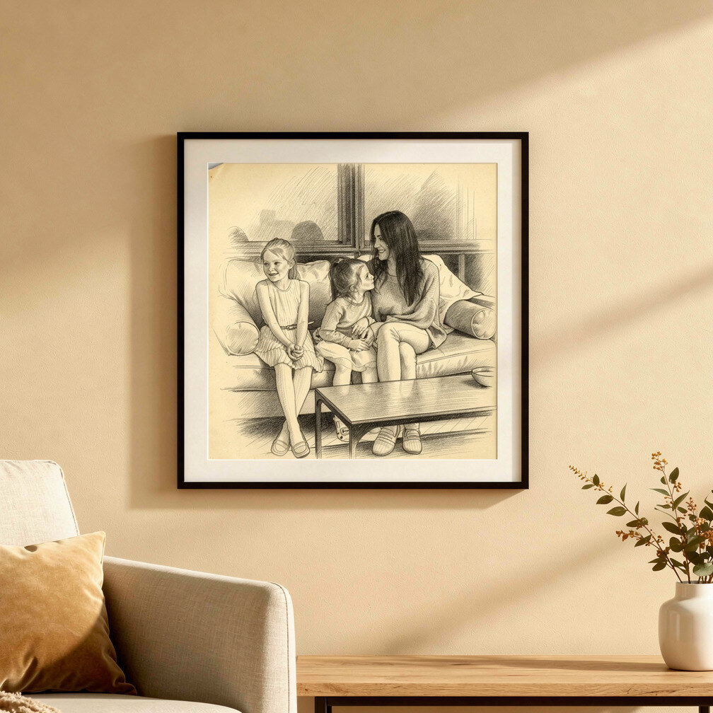 Custom Photo Framed Print — For Mom
