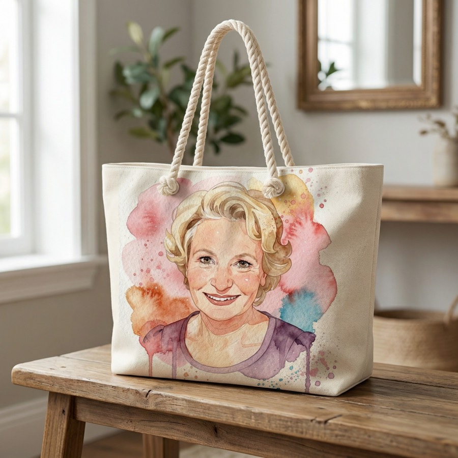 Weekender tote printed with the portrait