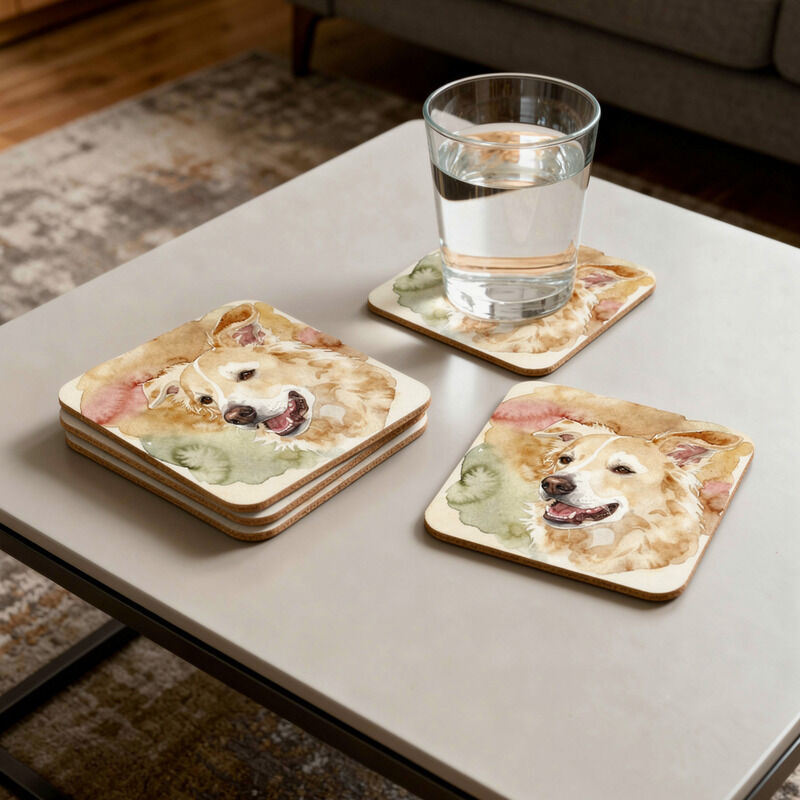 Custom Photo Cork Coasters — For Pets