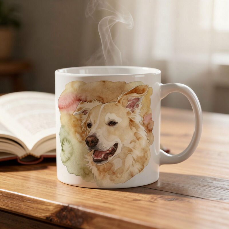 Custom Photo Ceramic Latte Mug — For Pets