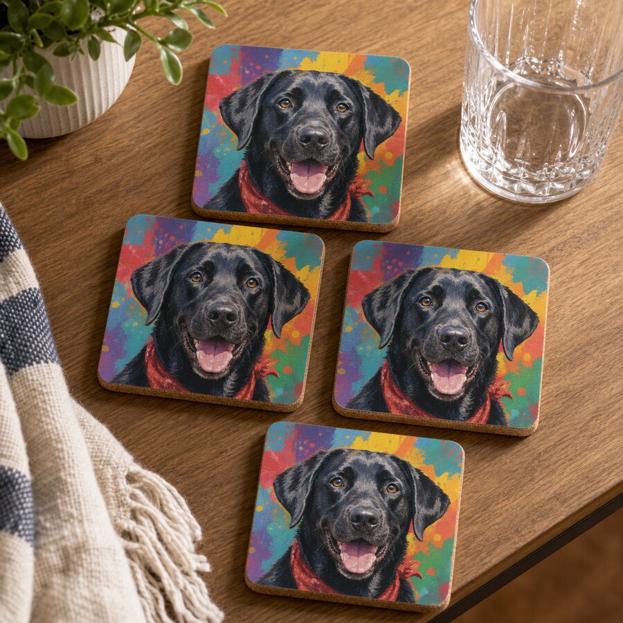 Custom Photo Cork Coasters — For Pets