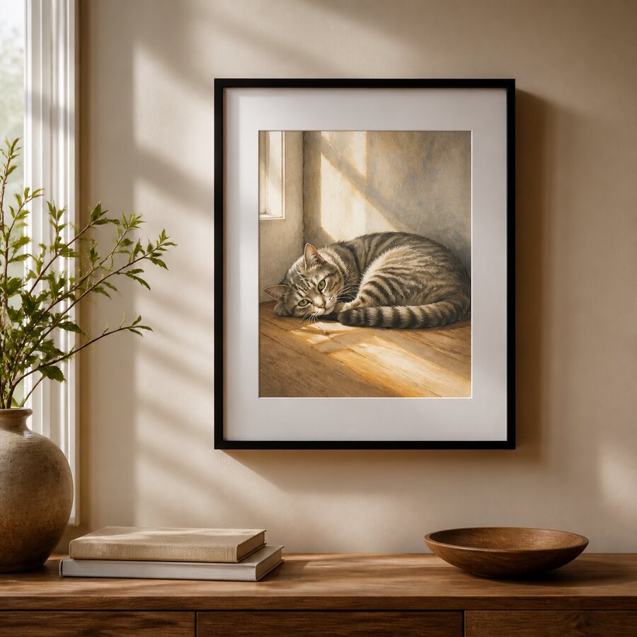 Custom Photo Framed Print — For Pets