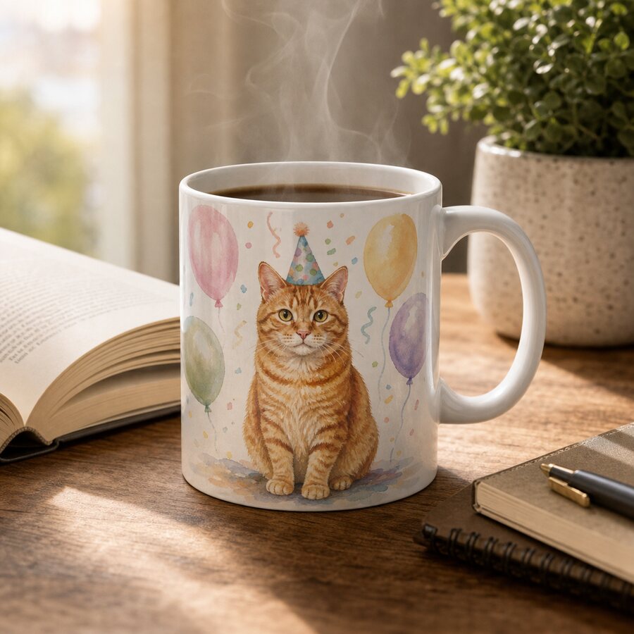 Custom Photo Ceramic Latte Mug — For Pets