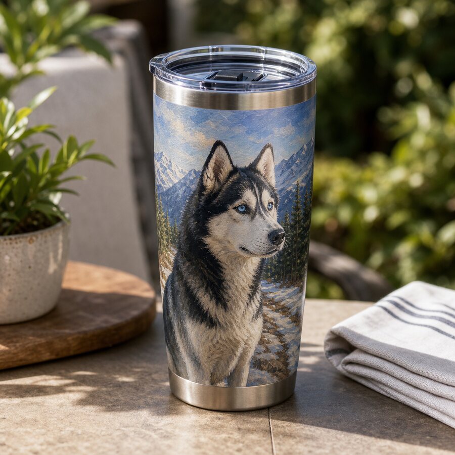 Custom Photo Viking Tumbler — For Pets