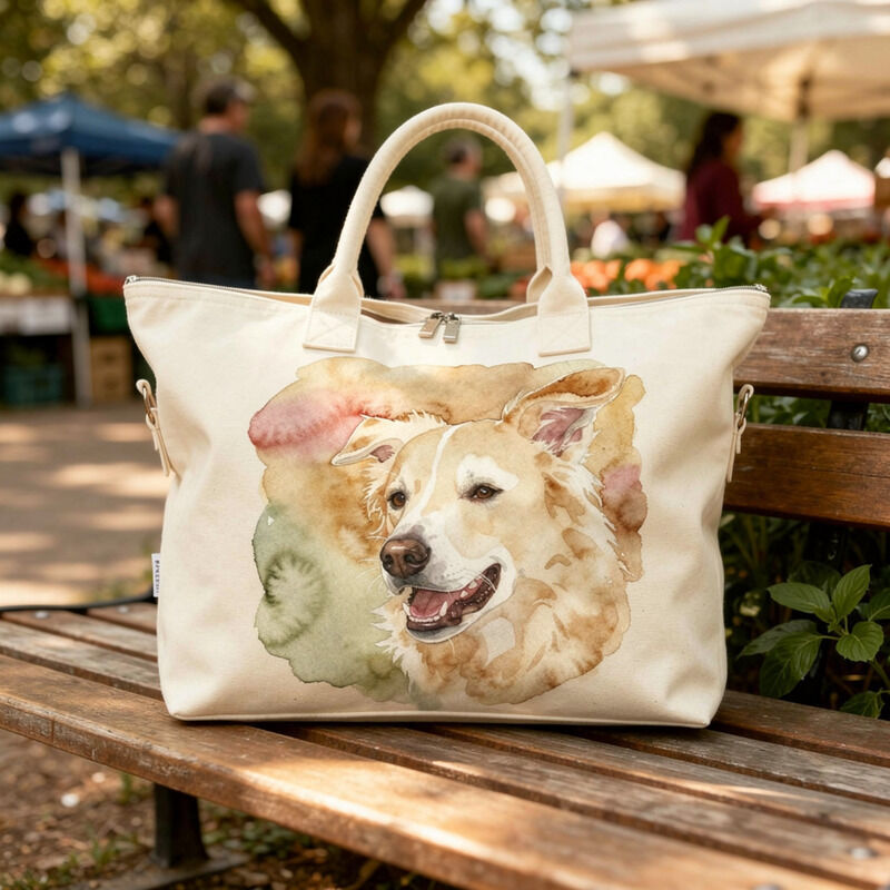 Weekender Tote printed with the portrait