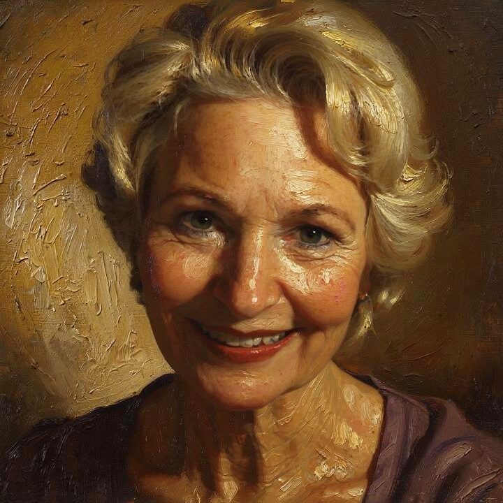 Oil Painting on Greeting Card