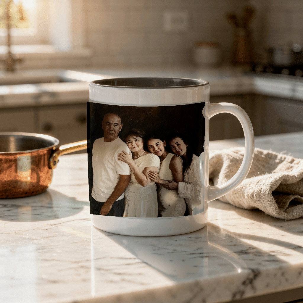 The exact approved portrait on Accent Mug