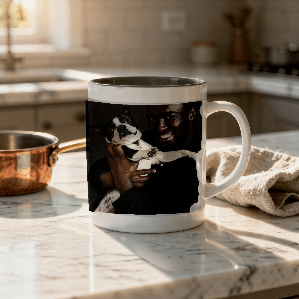The exact approved portrait on Accent Mug