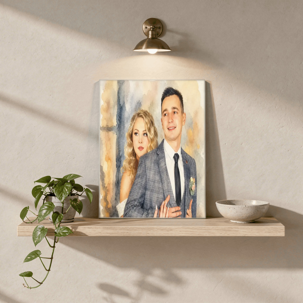 The exact shared Signature Watercolor portrait shown on Acrylic Print