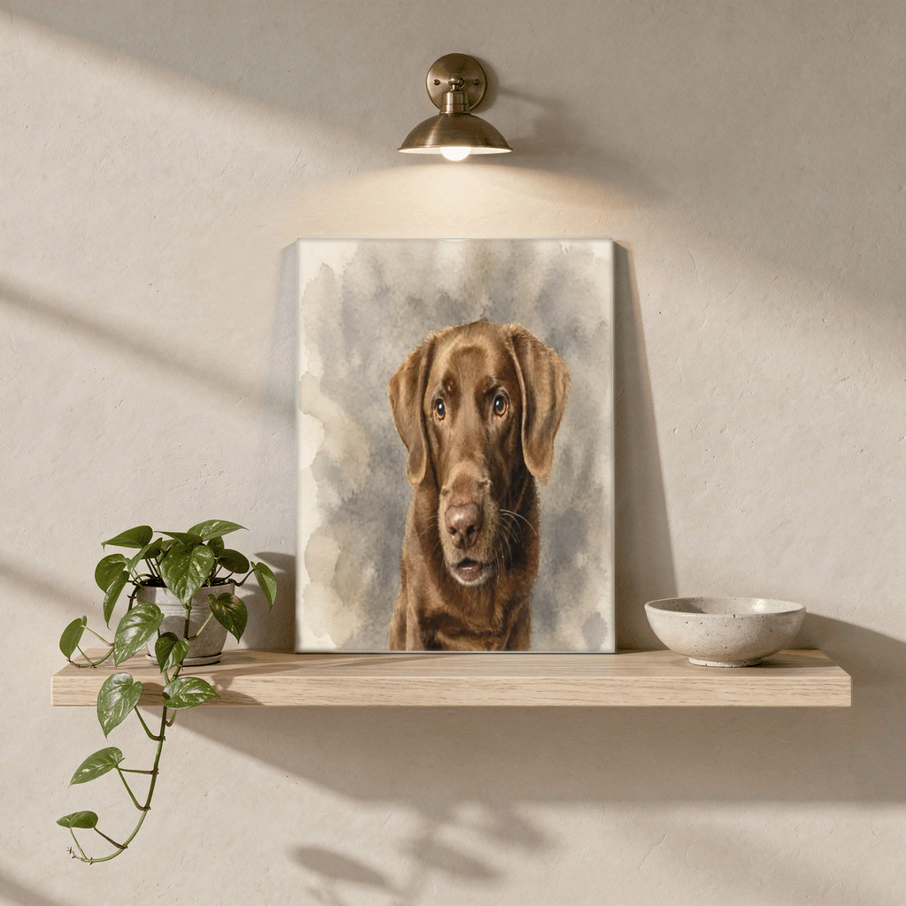 The exact Signature Watercolor artwork shown on Photorealistic Cat Acrylic, 8x10