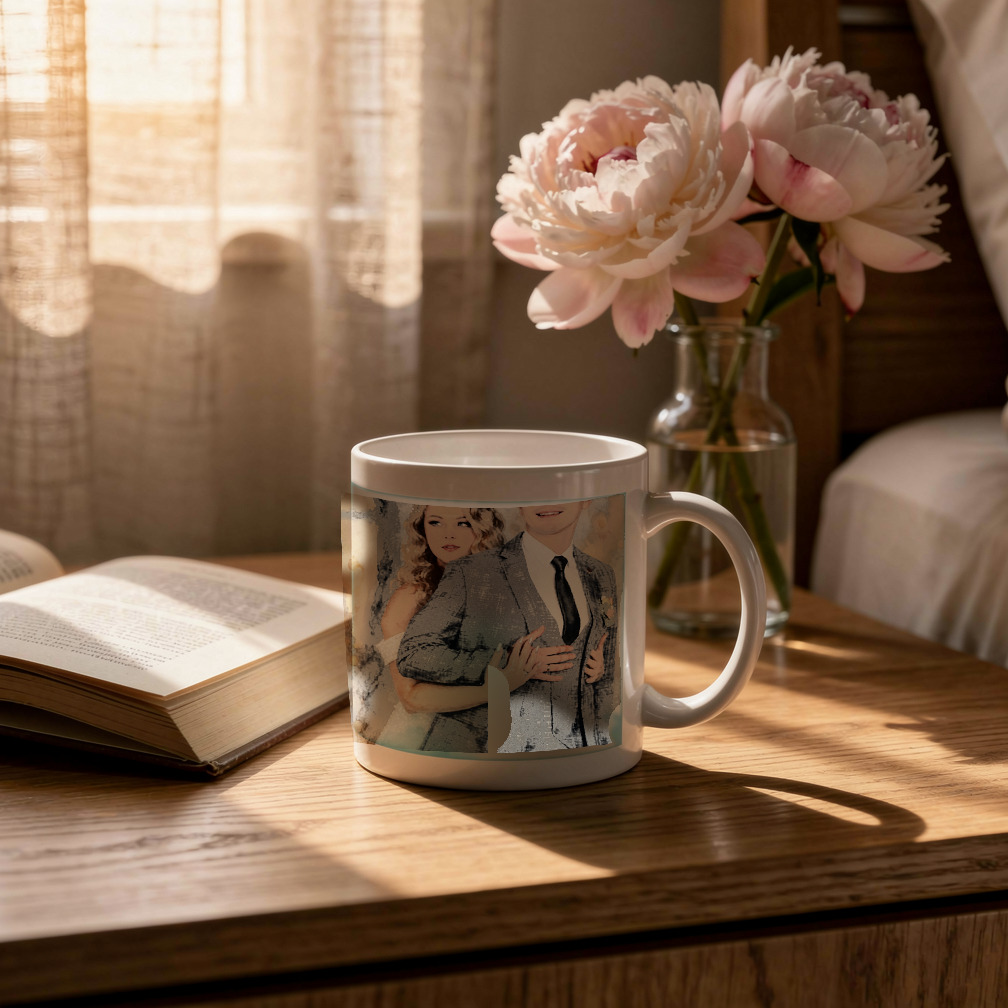 The exact Signature Watercolor portrait shown on a classic white mug