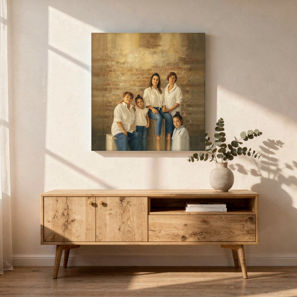 The exact approved portrait on Canvas Wall Art
