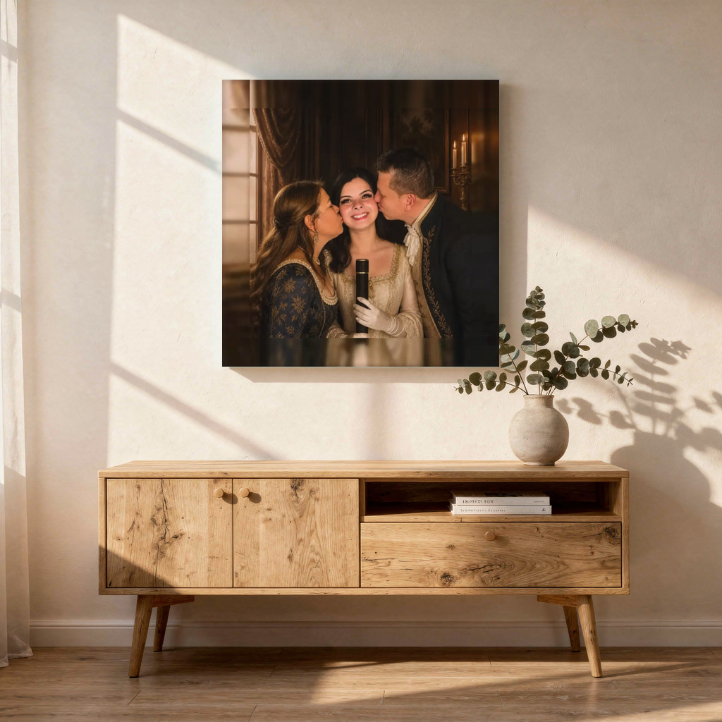 The exact Royal Heritage artwork shown on Old-master elegance for the formal living room.