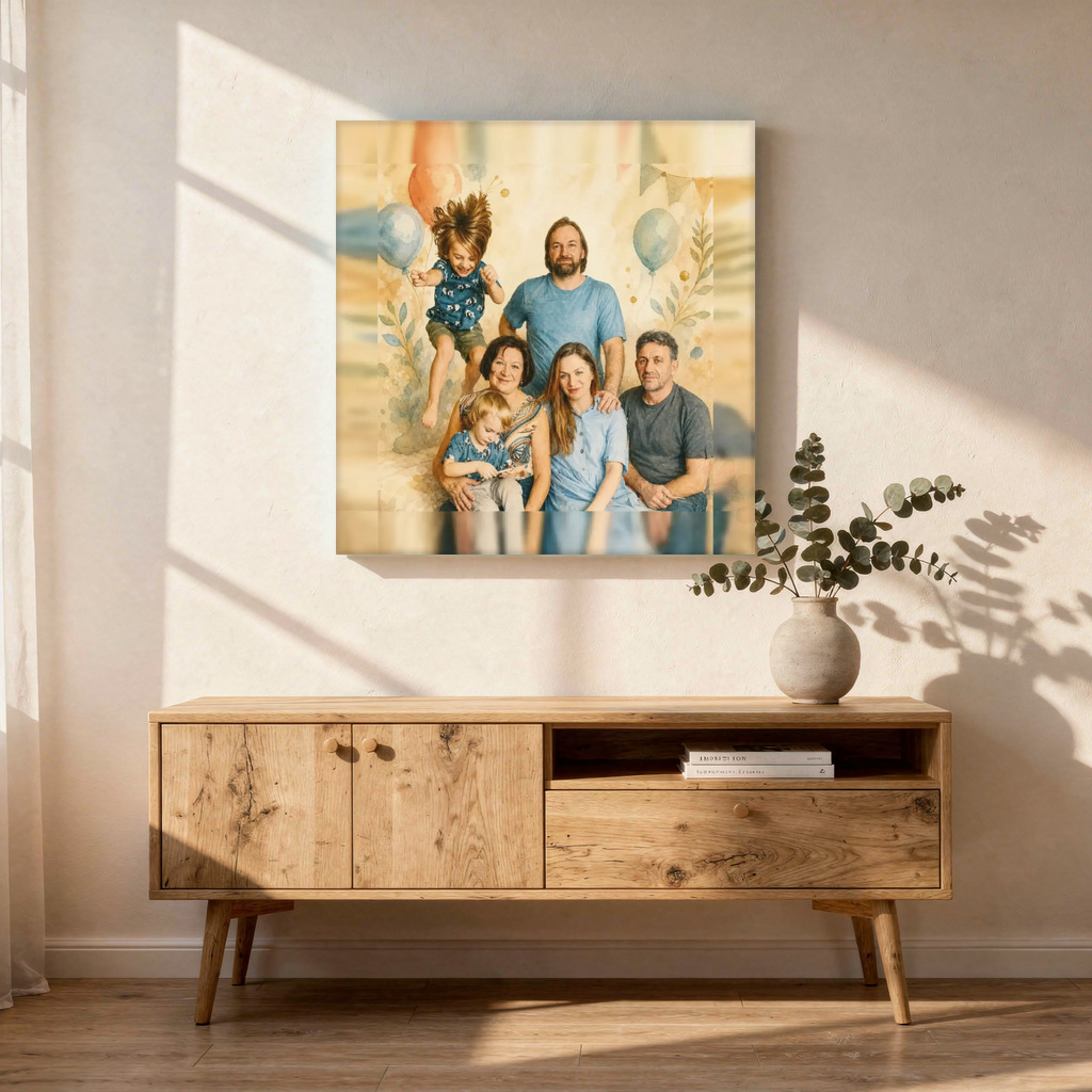 The exact Celebration Storybook artwork shown on Dad as a comic cover — instant favorite.