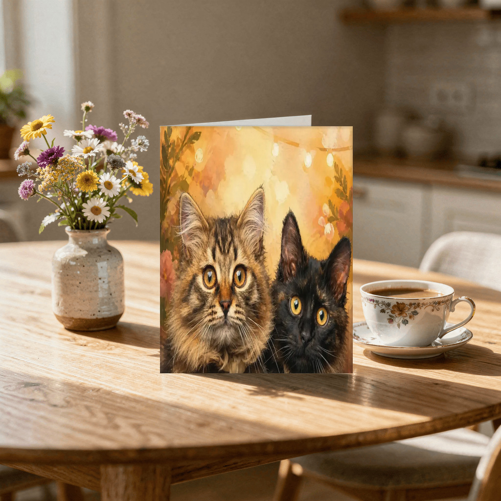 The exact approved portrait on Greeting Card