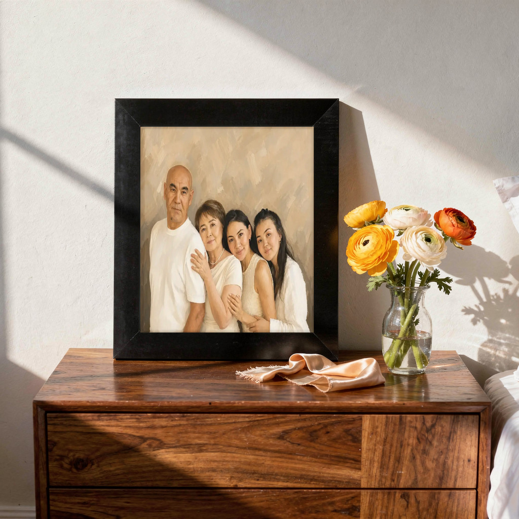Photorealistic portraits for Father's Day sample