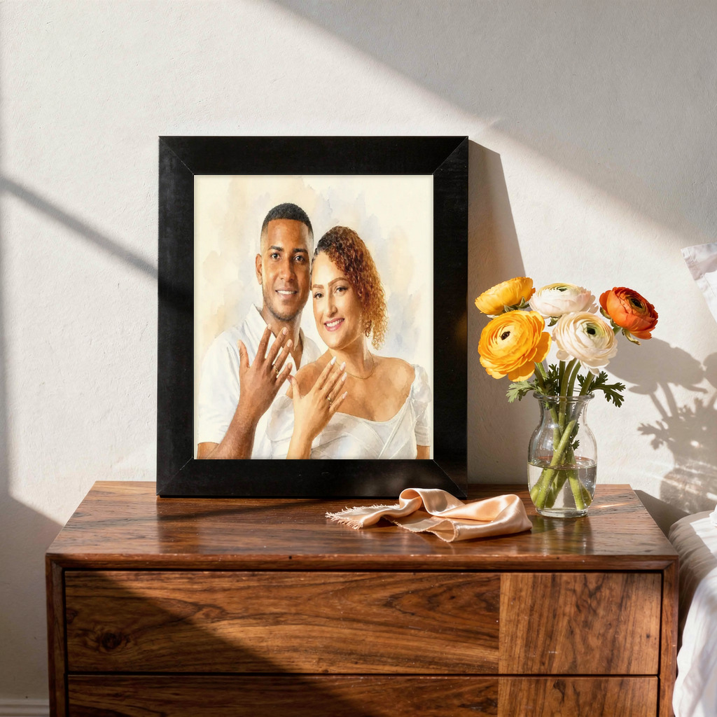 The exact Signature Watercolor artwork shown on A soft watercolor for the sentimental friend.