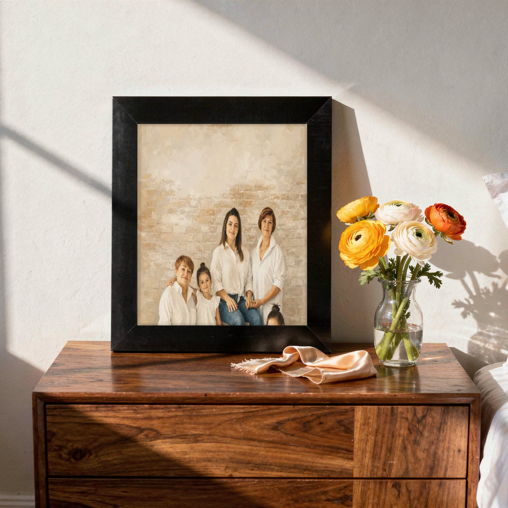 Photorealistic portraits for Mother's Day sample