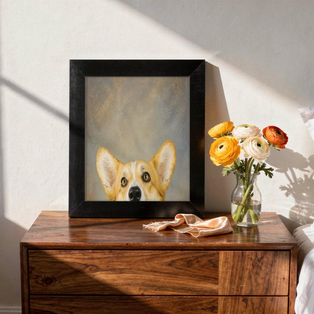 Custom portrait gifts for pet parents sample