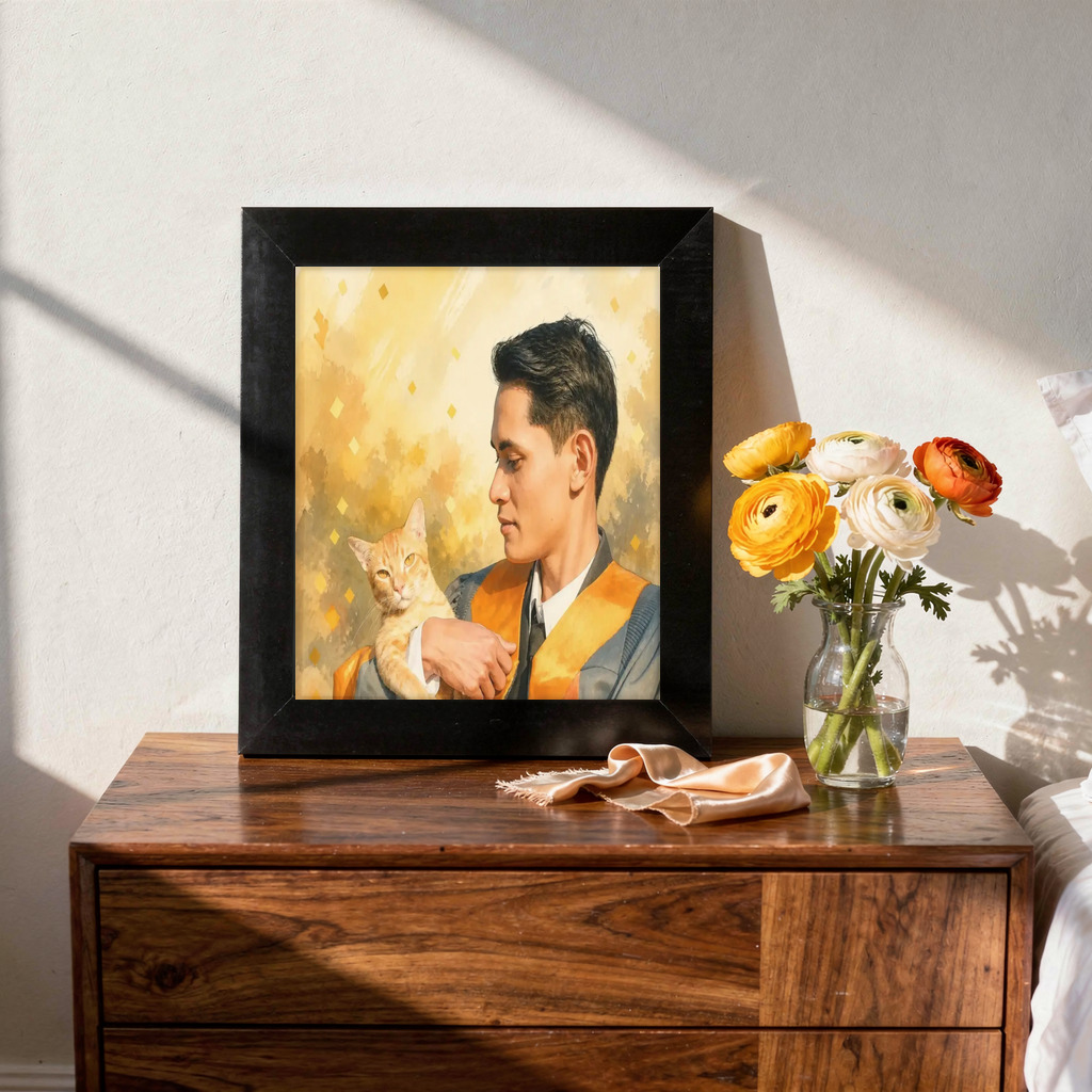 The exact Celebration Storybook artwork shown on Cover-star portrait for the dorm wall.